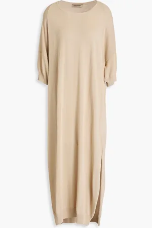 GENTRYPORTOFINO Knitted kaftan - Neutral - IT 38