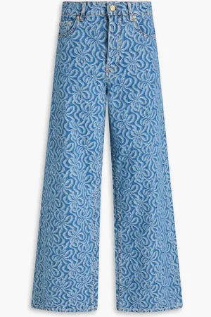 Ganni High-rise wide-leg jeans - Blue - 38