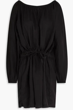 James Perse Off-the-shoulder linen mini dress - - 2
