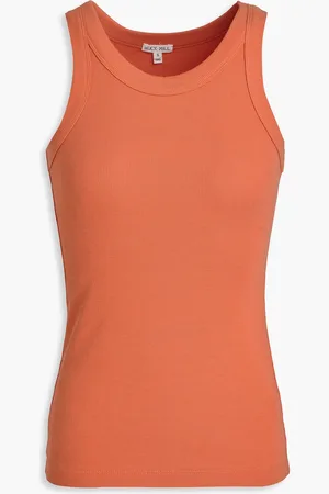 ALEX MILL Stretch-cotton jersey tank - Orange - XS