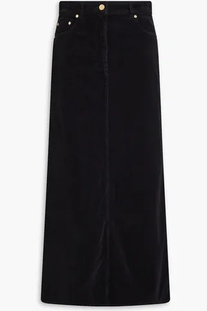 Ganni Cotton-blend corduroy maxi skirt - - DE 36