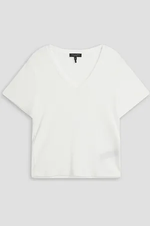 RAG&BONE Luca ribbed modal-blend jersey T-shirt - - XS