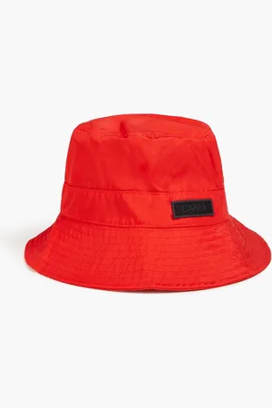Ganni Shell bucket hat - Red - M/L