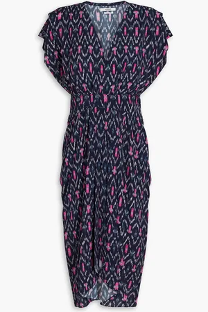 Marant Etoile Almeya printed crepe de chine dress - Blue - FR 34