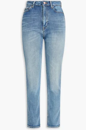 Ganni Faded high-rise slim-leg jeans - Blue - 28W/ 34L