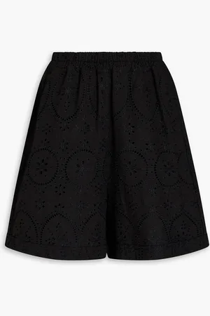 CHARO RUIZ IBIZA Lyo broderie anglaise cotton-blend shorts - - S