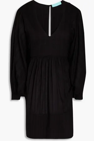 Melissa Odabash Camilla embroidered cotton-mousseline mini dress - - XL