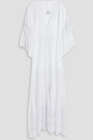 CHARO RUIZ IBIZA Marguerita guipure lace and cotton-blend voile maxi dress - - XS