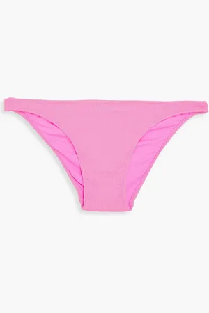 Melissa Odabash Ibiza stretch-seersucker low-rise bikini briefs - - IT 40