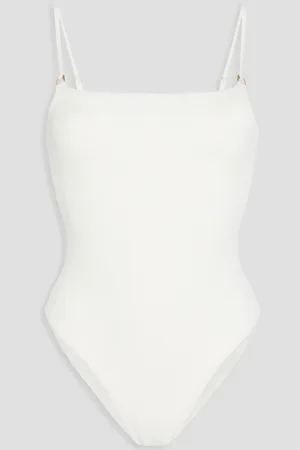 Melissa Odabash Palma stretch-seersucker swimsuit - - IT 40