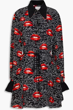 Camilla Printed silk crepe de chine mini dress - - M