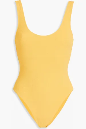 Solid The Luela stretch-seersucker swimsuit - - XL