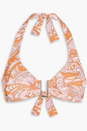 Melissa Odabash Colombia paisley-print triangle bikini top - Orange - IT 40