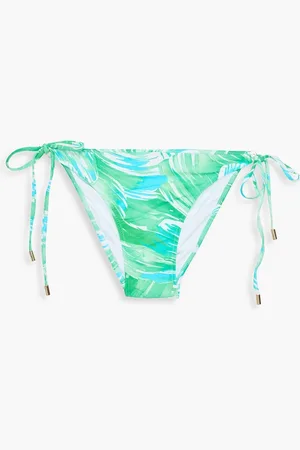 Melissa Odabash Canary printed bikini briefs - Green - IT 38