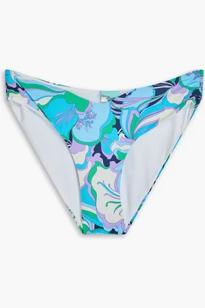 Melissa Odabash Colombia floral-print bikini briefs - Blue - IT 46