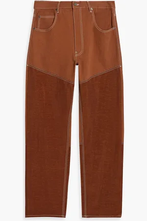 Jacquemus Shell-paneled denim jeans - - 35