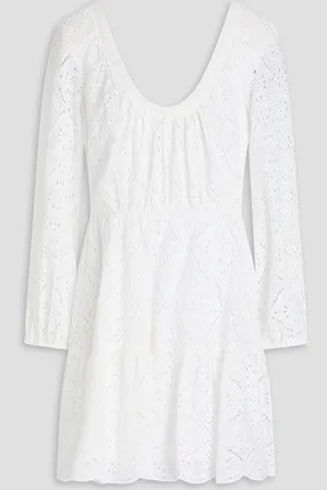 VERONICA BEARD Calibra broderie anglaise cotton mini dress - - US 4