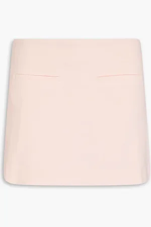 VERONICA BEARD Alida skirt-effect linen-blend shorts - Pink - US 14