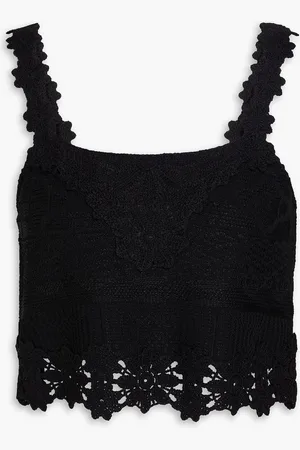 Maje Cropped crochet top - - 0