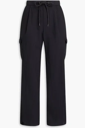 James Perse Pleated cotton and linen-blend cargo pants - - 0