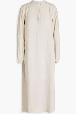 James Perse Linen midi dress - Gray - 0