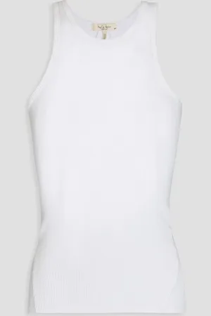 RAG&BONE Ribbed stretch-Pima cotton-jersey tank - - S