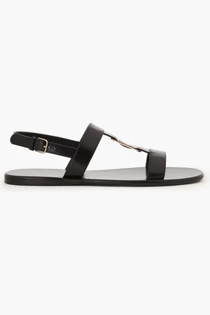 Salvatore Ferragamo Vida embellished leather sandals - - US 6
