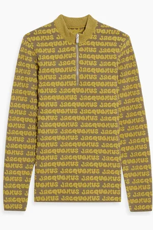 Jacquemus Luis terry-jacquard half-zip sweater - Green - XXL