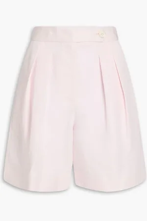 Derek Lam Terri linen and Lyocell- blend twill shorts - Pink - US 12