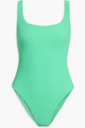 Alexander Wang Stretch-jacquard swimsuit - Green - S