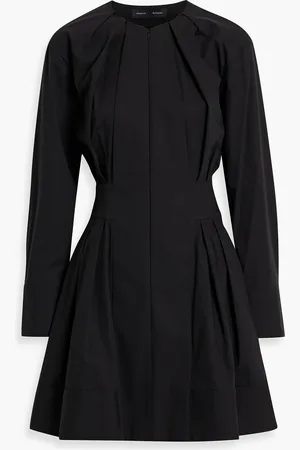 Proenza Schouler Eileen pleated cotton-blend poplin mini dress - - US 8