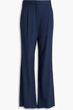 VERONICA BEARD Robinne woven wide-leg pants - Blue - US 12