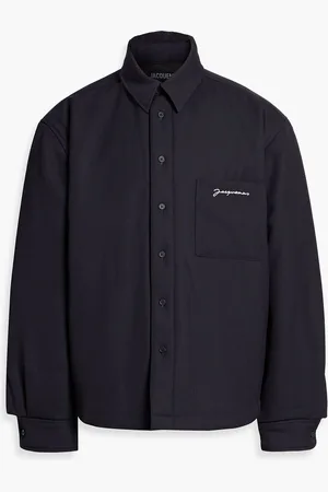 Jacquemus Boulanger padded grain de poudre wool overshirt - Blue - IT 54