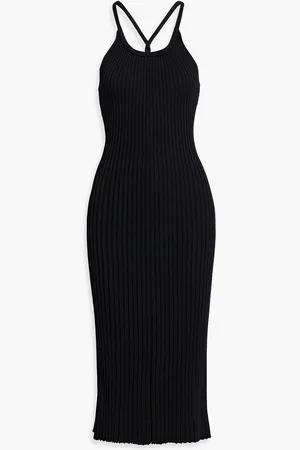 Proenza Schouler Vida ribbed-knit midi dress - - L