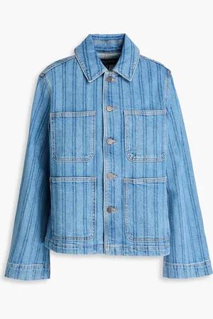 VERONICA BEARD Dahl striped denim jacket - Blue - L