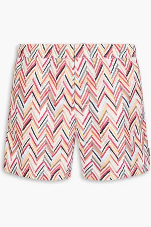 Missoni Short-length printed swim shorts - Red - 3XL