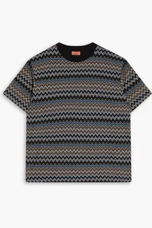 Missoni Crochet-knit cotton T-shirt - Blue - M