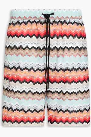 Missoni Long-length printed swim shorts - - S