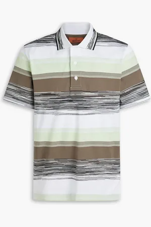 Missoni Printed cotton-jersey polo shirt - - L