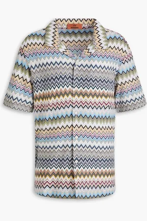 Missoni Crochet-knit cotton shirt - - IT 44