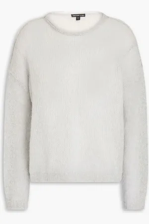 James Perse Mélange wool and cashmere-blend sweater - Gray - 3
