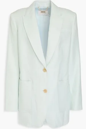 ZIMMERMANN Linen blazer - Green - 0