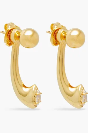 ZIMMERMANN 12-karat -plated crystal earrings - Metallic - OneSize