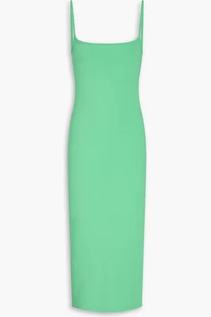 Melissa Odabash Riley ribbed-jersey midi dress - Green - L