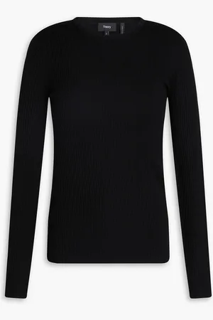 THEORY Mirzi ribbed merino wool sweater - - XL