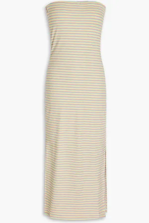 Melissa Odabash Aubrey strapless striped jersey midi dress - - XS