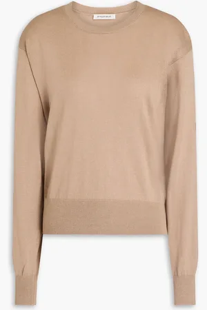 By Malene Birger Mantea Lyocell-blend sweater - Neutral - XL
