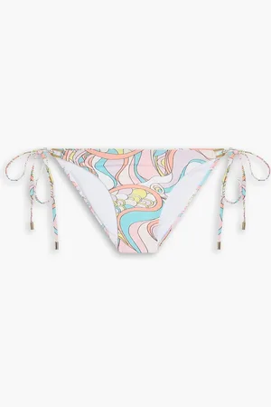Melissa Odabash Cancun tie-detailed printed bikini briefs - Pink - IT 48