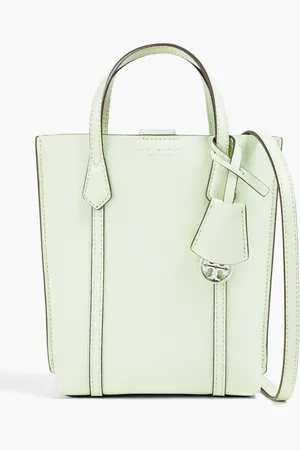 Tory Burch Perry mini pebbled-leather tote - Green - OneSize