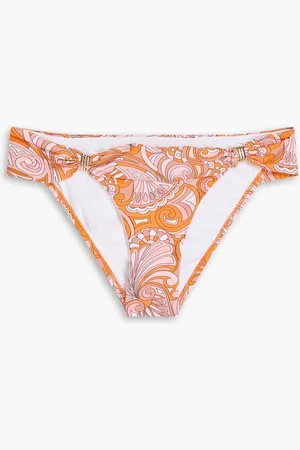 Melissa Odabash Grenada printed bikini briefs - Orange - IT 38